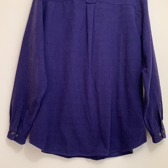 St. John's Bay | Vintage 90's Deep Purple Ultra Suede Button Down Shirt XL Tall - Picture 15 of 17